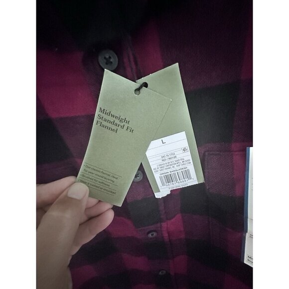 NWT Goodfellow & Co Midweight Standard Fit Button‎ Down Flannel Shirt Size L - Picture 6 of 10